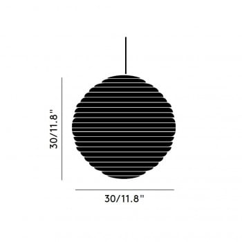 Specification image for Tom Dixon Press Sphere LED Pendant
