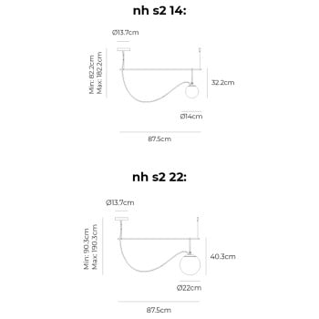 Specification Image for Artemide nh S2 Suspension