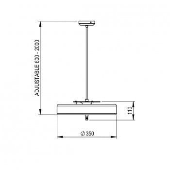 Specification image for Bert Frank Revolve Pendant