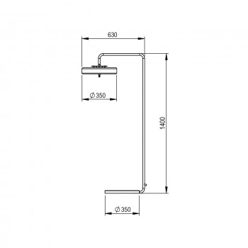 Specification image for Bert Frank Revolve Floor Lamp