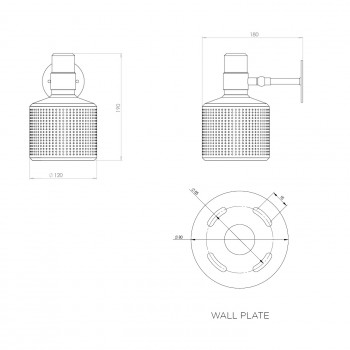 Specification image for Bert Frank Riddle Single Wall Light