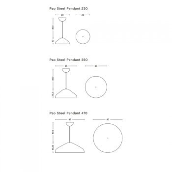 HAY Pao Steel Pendant Specification