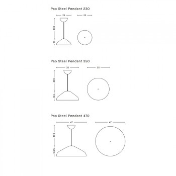 HAY Pao Steel Pendant Specification