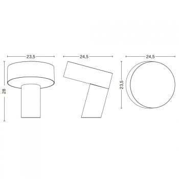 HAY Slant Table Light Specification 