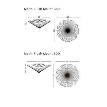 HAY Matin Flush Mount Ceiling and Wall Light Specification