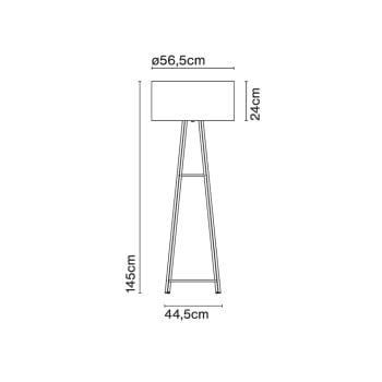 Specification Image for Marset Cala Metal Floor Lamp