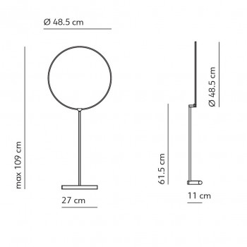 Specification image for KDLN Poise LED Table Lamp