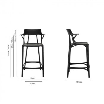 Specification image for Kartell A.I. Stool
