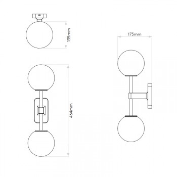 Astro Tacoma Twin Wall Light Specification