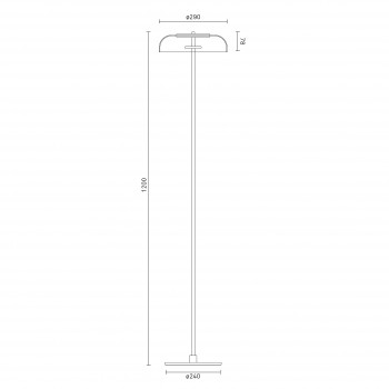 Specification image for Nuura Blossi LED Floor Lamp