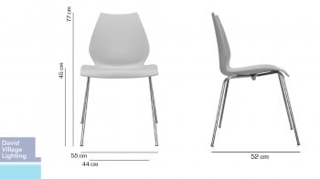 Specification image for Kartell Maui Chair