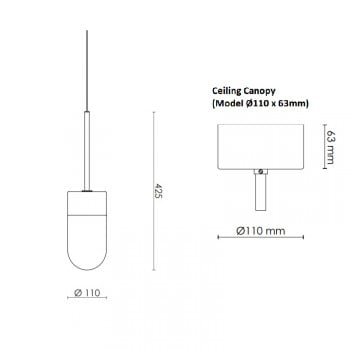 Rubn Vox Pendant Light Specification