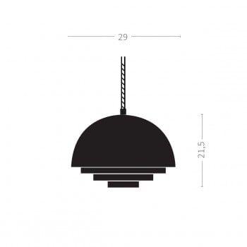 Specification image for Warm Nordic Milieu Colour Mini Pendant