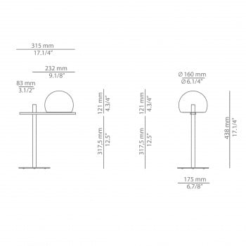 Specification image for Estiluz Circ LED Table Lamp