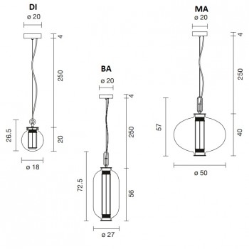 Parachilna Bai T LED Pendant Specification 