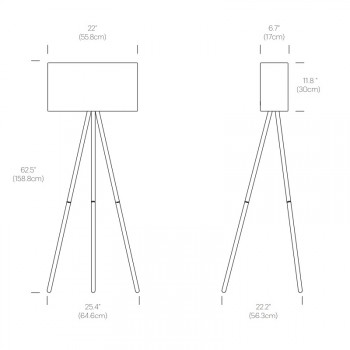 Pablo Belmont Floor Lamp Specification 