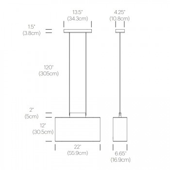 Pablo Belmont Pendant Light Specification