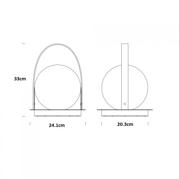 Pablo Bola Lantern LED Portable Table Lamp Specification 