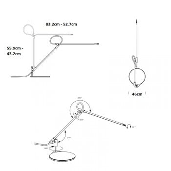 Pablo Superlight LED Table Lamp Specification 