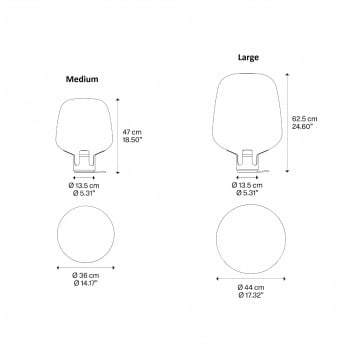 Specification image for Lodes Flar Floor/Table Lamp