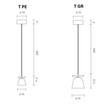 Parachilna Lighto T LED Pendant Light Specification 