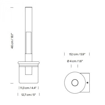 Santa & Cole Sylvestrina Wall Light Specification 