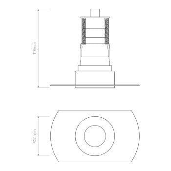 Specification Image for Astro Trimless Mini Recessed Light