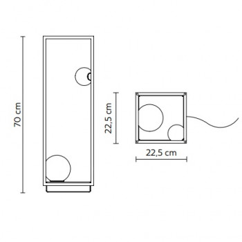 Karman Abachina LED Outdoor Floor Lamp Specification 