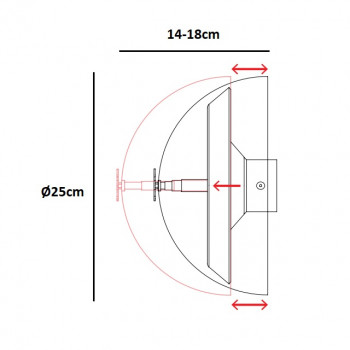 Specification Image for Catellani & Smith Ale W LED Wall Light