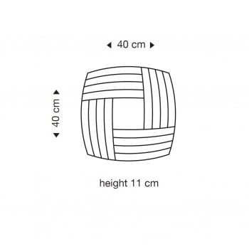 Specification image for Secto Kuulto 9101 Small LED Ceiling/Wall Light