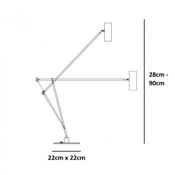 Catellani & Smith Ettorino T LED Table Lamp Specification 