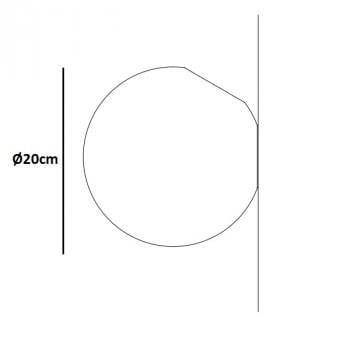 Specification Image for Catellani & Smith Sfera W LED Wall Light