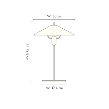 Specification image for Ferm Living Filo Table Lamp