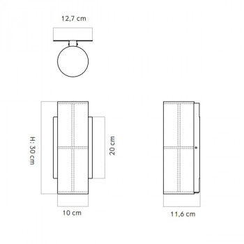 Audo Copenhagen Hashira LED Wall Light Specification