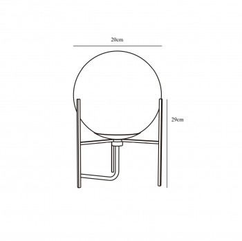 Specification image for Nordlux Alton Table Lamp