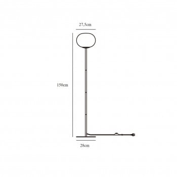 Specification image for Nordlux Alton Floor Lamp