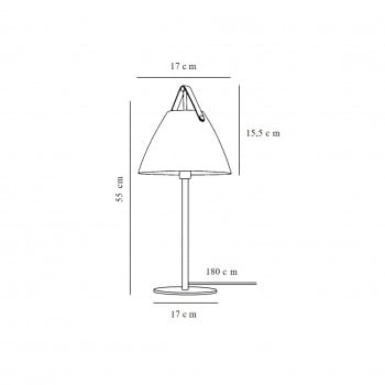 Specification image for Design For The People Strap Table Lamp