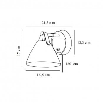 Specification image for Design For The People Strap Wall Light