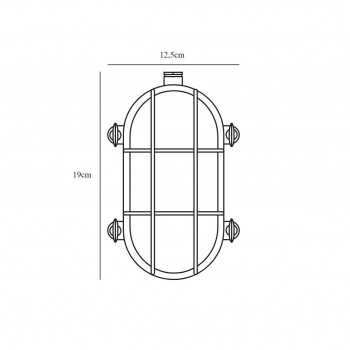 Specification image for Nordlux Helford Outdoor Wall Light