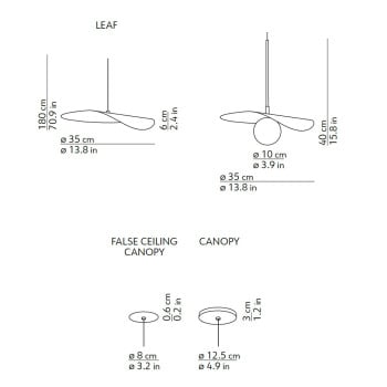 Specification image for KDLN Flow Suspension Light