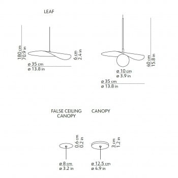 Specification image for KDLN Flow Suspension Light