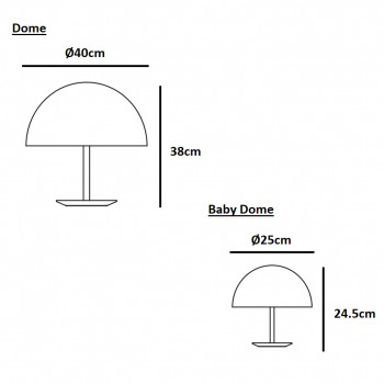 Mater Dome Table Lamp Specification 