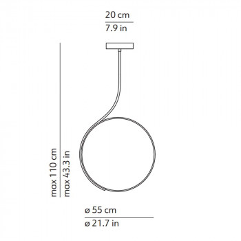 Specification Image for KDLN Poise LED Ceiling Light