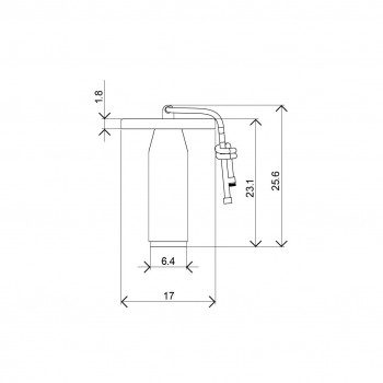 Specification image for Petite Friture Quasar LED Portable Lamp