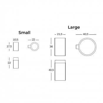 Specification image for Magis Lost LED Wall/Ceiling Light