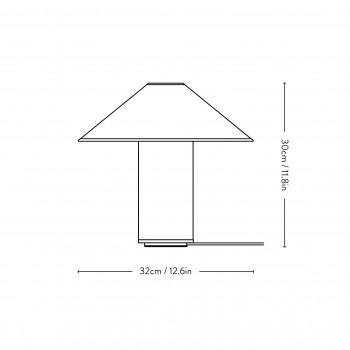 Specification image for &Tradition Colette Table Lamp