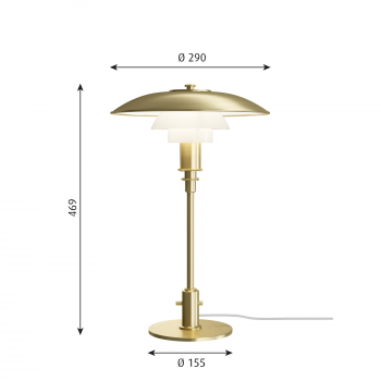 Louis Poulsen PH 3/2 Limited Edition Table Lamp Specification
