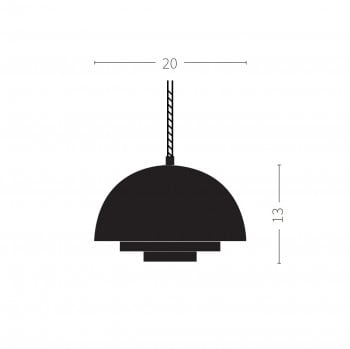 Specification Image for Warm Nordic Milieu Colour Mini Mini Pendant Light