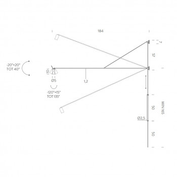 Nemo Lighting Swan LED Wall Light Specification 