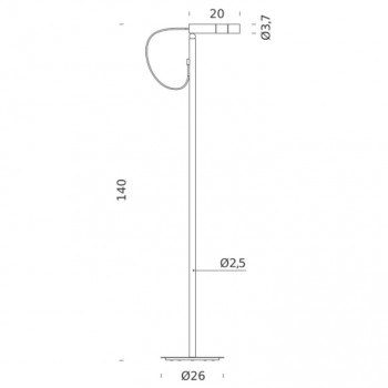 Nemo Lighting Type LED Floor Lamp Specification 